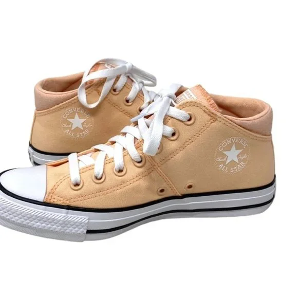 Converse Chuck Taylor All Star Madison Mid Sneakers Women's Coral Canvas A05002F - Picture 4 of 9
